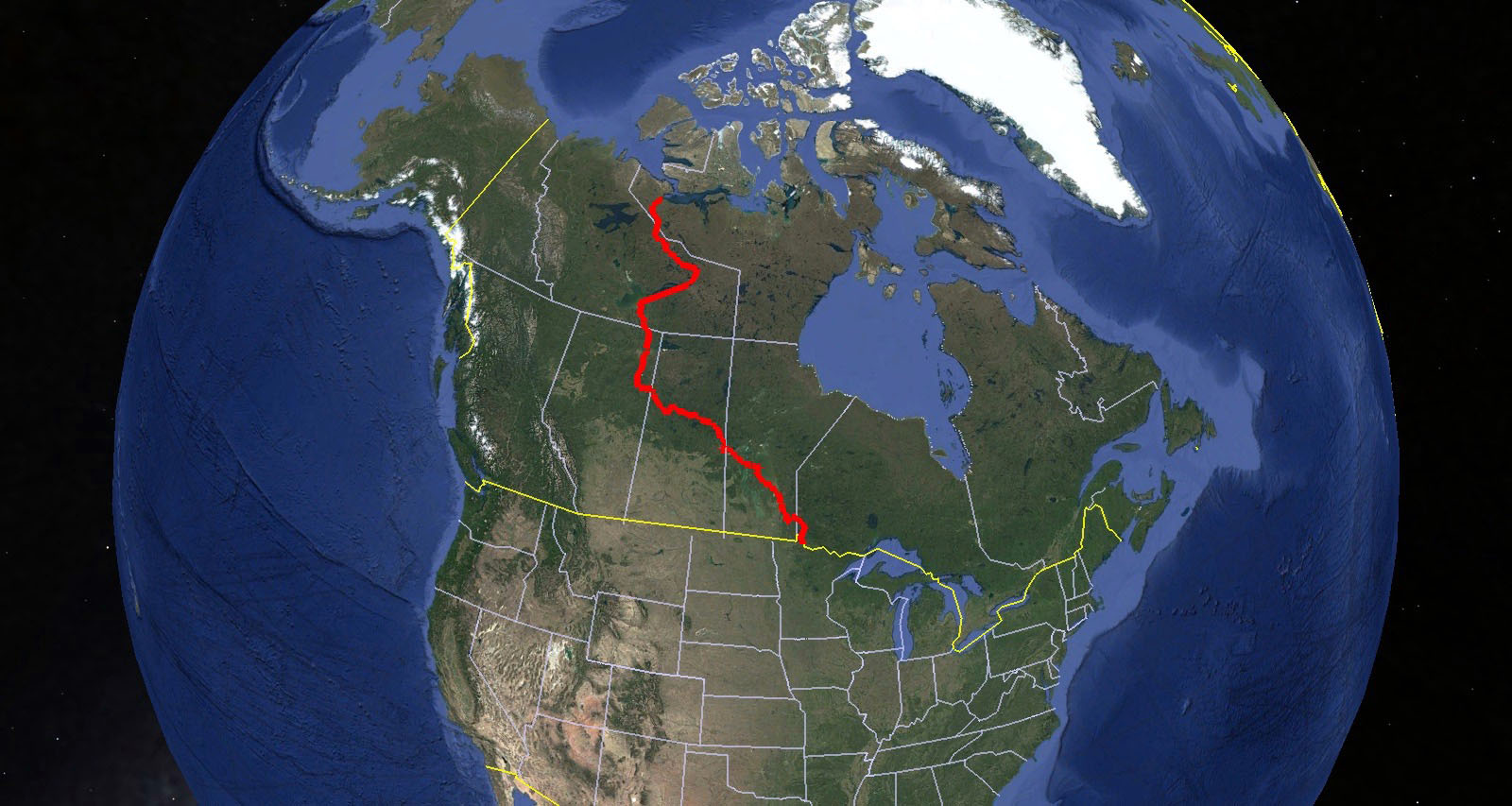 Planned route de l’expédition 2027 vers Kugluktuk